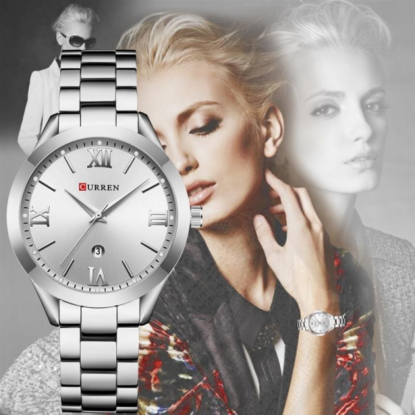 Ceas de dama elegant, Curren, Quartz, Fashion, Quartz, Otel inoxidabil [6]