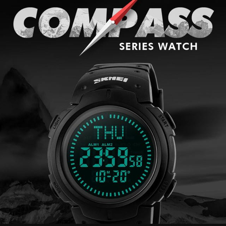 Ceas barbatesc Skmei, Busola, Sport, Digital, Compass [5]