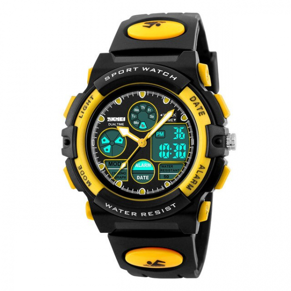 Ceas pentru copii, Sport, Dual-Time, Casual, Quartz, Curea din PU [4]