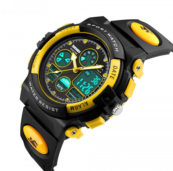 Ceas pentru copii, Sport, Dual-Time, Casual, Quartz, Curea din PU [2]