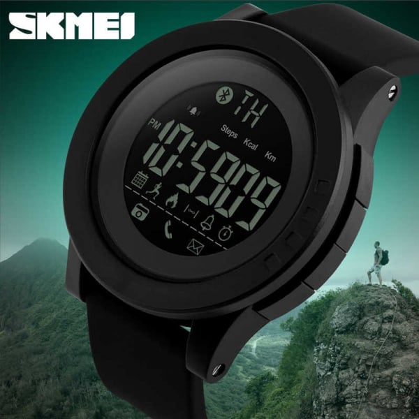 Ceas smartwatch Skmei 1255, Pedometru, Calorii, Distanta, Bluetooth, Buton Fotografiere [6]