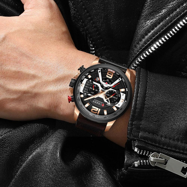 Curren, Ceas barbati casual, Afisaj Analog, Mecanism Quartz [4]