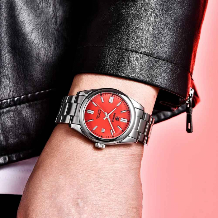 BENYAR BY-5185 Ceas Automatic Mecanic Bărbați – Luxury Sport, Oțel Inoxidabil, 10Bar, Calendar Complet [4]
