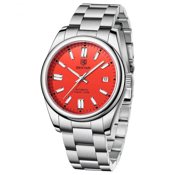 BENYAR BY-5185 Ceas Automatic Mecanic Bărbați – Luxury Sport, Oțel Inoxidabil, 10Bar, Calendar Complet [1]