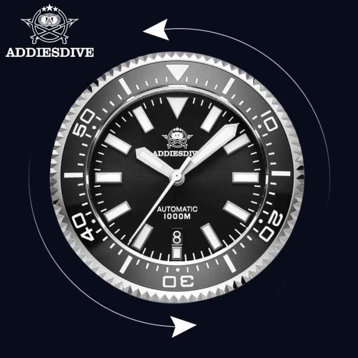 Ceas automat ADDIESDIVE AD2522 Diver 300M, 41mm, mecanism japonez 8215, safir, bezel ceramic, oțel 316L [4]