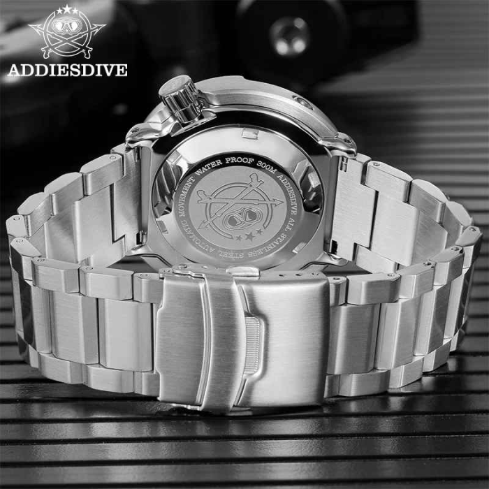 Ceas automat ADDIESDIVE AD2522 Diver 300M, mecanism NH358215, safir dublu, bezel ceramic, 41mm [3]