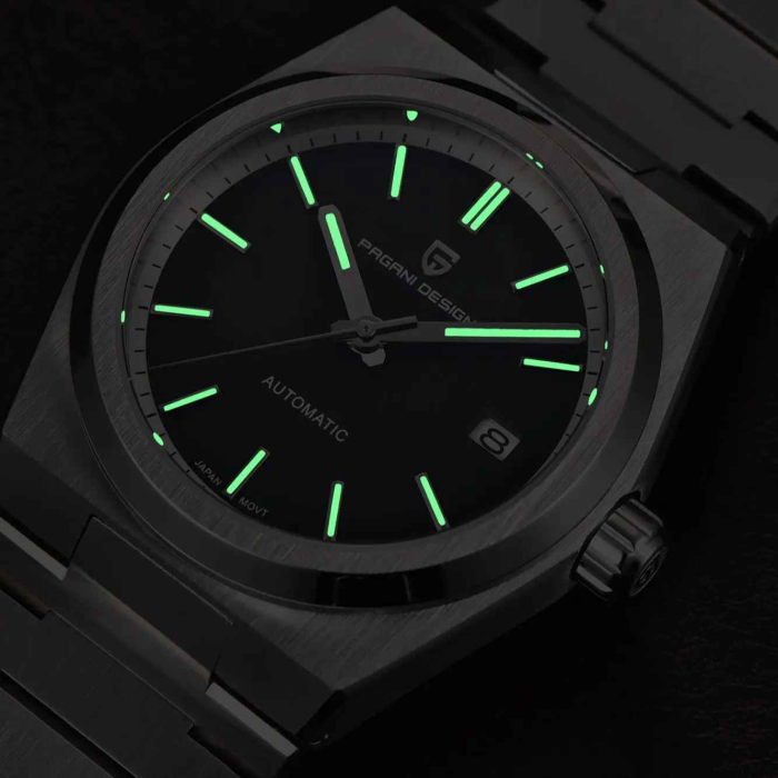 Ceas automat bărbătesc PAGANI DESIGN PD-1753 – 40mm, mecanism NH35A Japan, sticlă safir, brățară inox, rezistent la apă, stil pilot elegant [4]