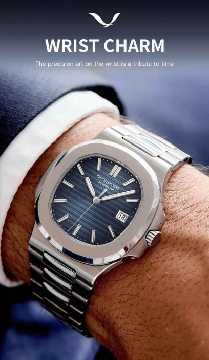 Ceas automat bărbătesc Specht & Sohne SP0002 V2, cadran albastru, 40mm, Miyota 8215, oțel 316L, sticlă safir, 5ATM [5]