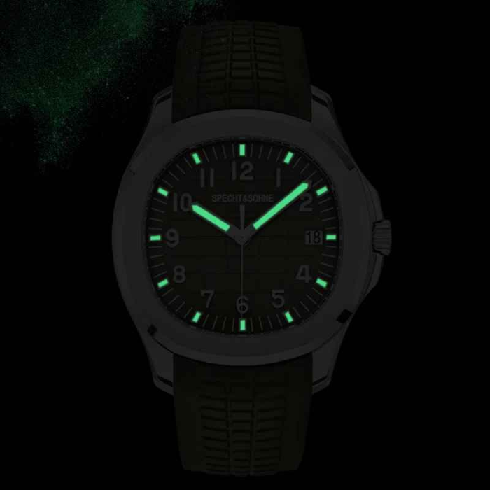 Ceas automat bărbătesc Specht & Sohne SP0008, Japan 8215, 40mm, carcasă rose gold, curea cauciuc, 5ATM [2]