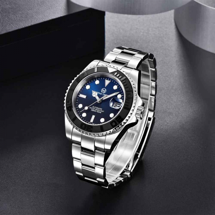 Ceas automat Pagani Design PD-1651 bărbați, mecanism Seiko NH35, carcasă 40mm, oțel inoxidabil, rezistent la apă 100m [6]