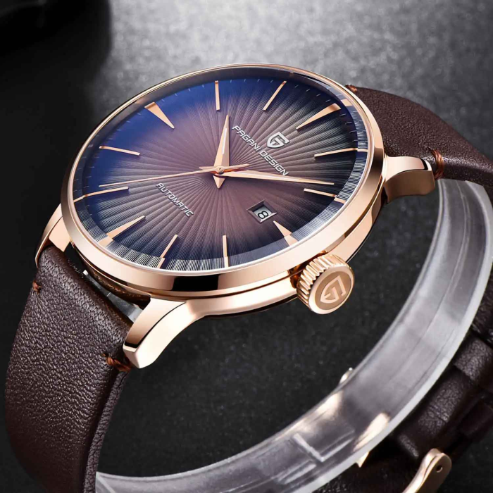 Ceas Automatic Bărbătesc Pagani Design PD-2770, Seagull 2813, 43 mm, Curea Piele [4]