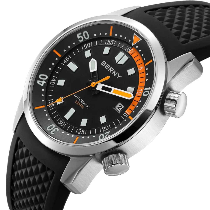 Ceas Automatic BERNY AM439M Diver, Miyota 8215, Safir AR, 200M, 42mm [2]