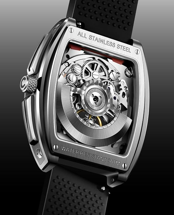 Ceas Automatic CIGA Design Z-Series Edge Skeleton, Oțel Inoxidabil, 24 Rubine, 40H [3]
