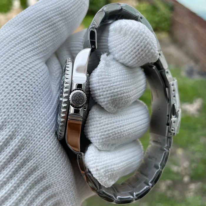 Ceas automatic de scufundări STEELDIVE SD1953, 41 mm, brățară argintie, carcasă și cadran albastru, NH35, cristal safir, 30 ATM [3]