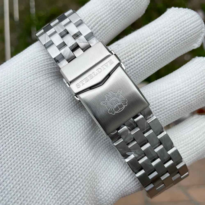 Ceas automatic de scufundări STEELDIVE SD1975C, mecanic NH35, 45 mm, cristal safir, 30 ATM, oțel inoxidabil, sportdiving [2]