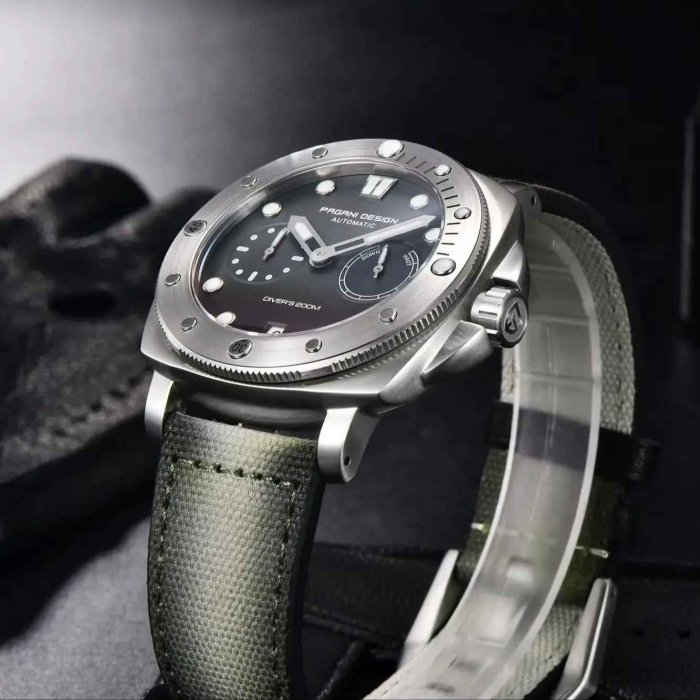 Ceas automatic diver bărbați PAGANI DESIGN PD-1767, 41 mm, mecanism CAL.2C10, safir, curea nylon, 200M rezistent la apă [5]