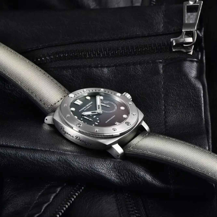 Ceas automatic diver bărbați PAGANI DESIGN PD-1767, 41 mm, mecanism CAL.2C10, safir, curea nylon, 200M rezistent la apă [6]