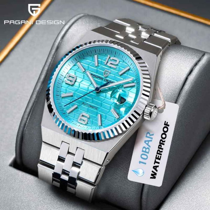 Ceas Automatic PAGANI DESIGN PD-YS027 Sky Blue, Miyota 8215, Safir, 100M, 40.5mm [2]
