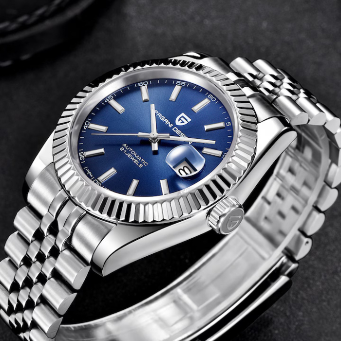 Ceas Automatic Pagani Design PD1645 NH35A, 42mm, Safir, Oțel Inoxidabil, 100M Waterproof, Brățară Otel inoxidabil [4]