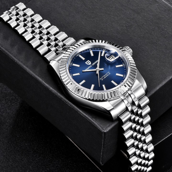 Ceas Automatic Pagani Design PD1645 NH35A, 42mm, Safir, Oțel Inoxidabil, 100M Waterproof, Brățară Otel inoxidabil [6]