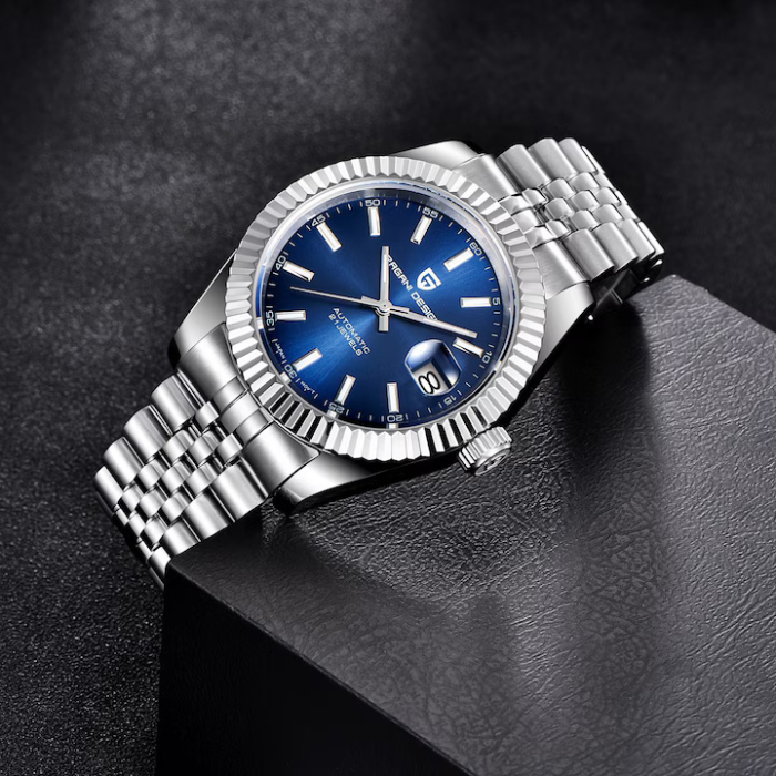 Ceas Automatic Pagani Design PD1645 NH35A, 42mm, Safir, Oțel Inoxidabil, 100M Waterproof, Brățară Otel inoxidabil [5]