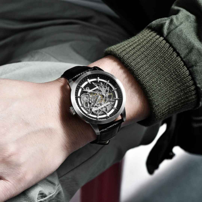 Ceas automatic skeleton bărbați PAGANI DESIGN PD-1638, 43 mm, mecanism G3265Z, curea piele naturală, design elegant modern [3]