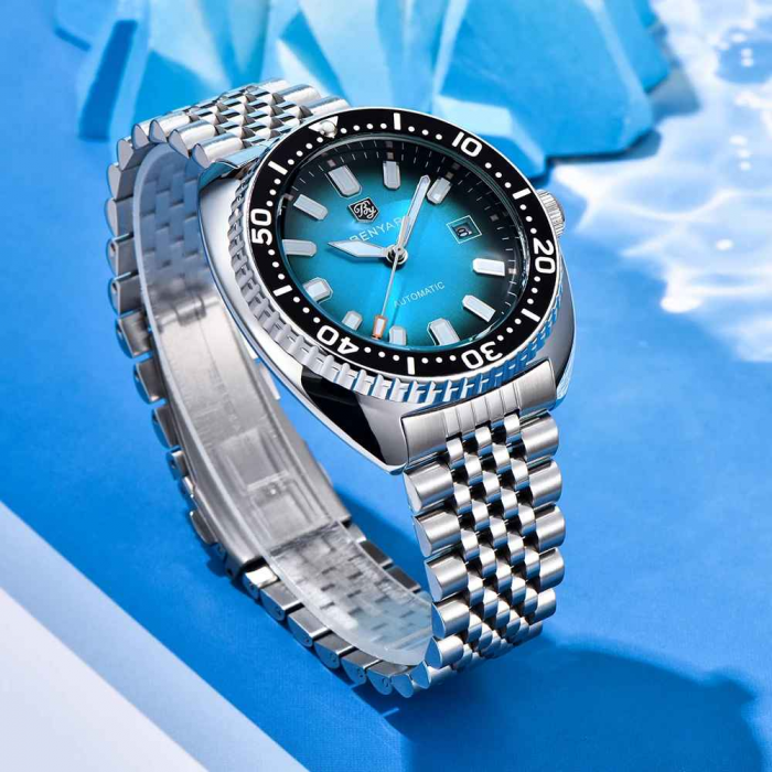 Ceas bărbătesc BENYAR 5211, automatic, mecanic, cadran cu lumină nocturnă, 5Bar, calendar complet, oțel inoxidabil [3]