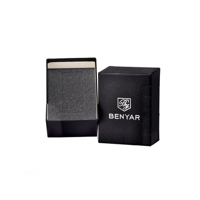 Ceas barbatesc Benyar C1404, Casual, Cronograf, Analog, Curea din silicon [7]