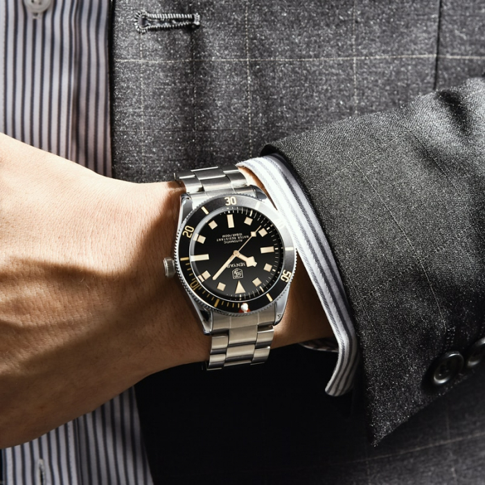 Ceas barbatesc Benyar Mecanic Automatic Rezistent la inot Analog Business Luxury Casual [4]