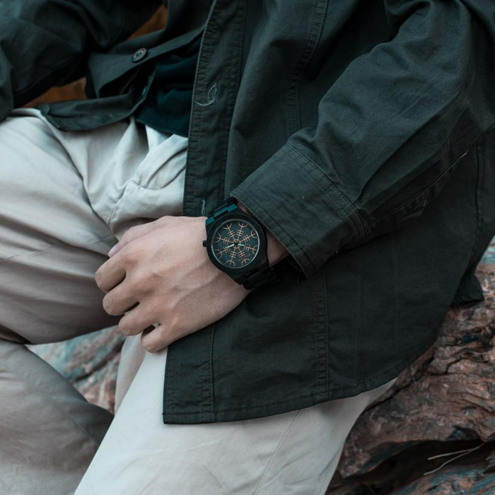 Ceas barbatesc Bobo Bird Casual Analog Quartz Lemn Business [3]