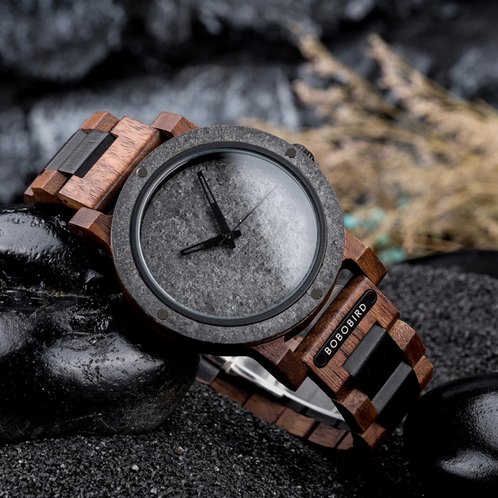 Ceas barbatesc de mana Bobo Bird Quartz Analog Lemn Casual [2]