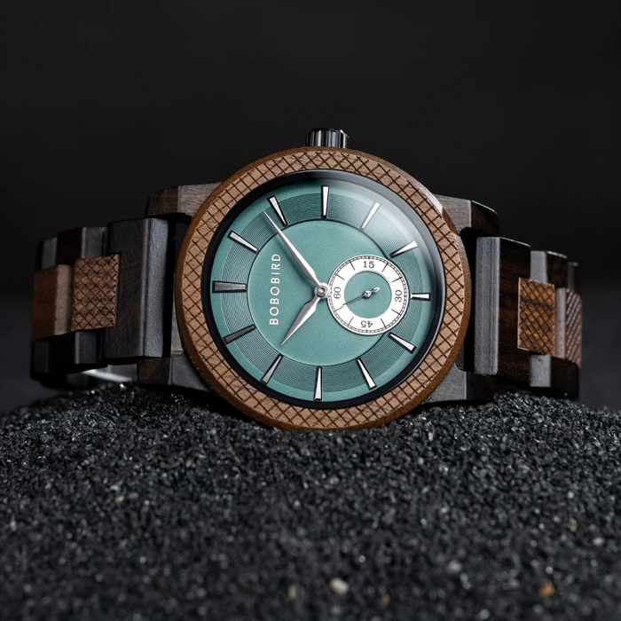 Ceas barbatesc de mana Bobo Bird Quartz Fashion Analog Lemn Business [4]