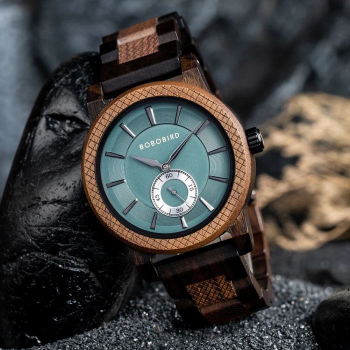 Ceas barbatesc de mana Bobo Bird Quartz Fashion Analog Lemn Business [5]