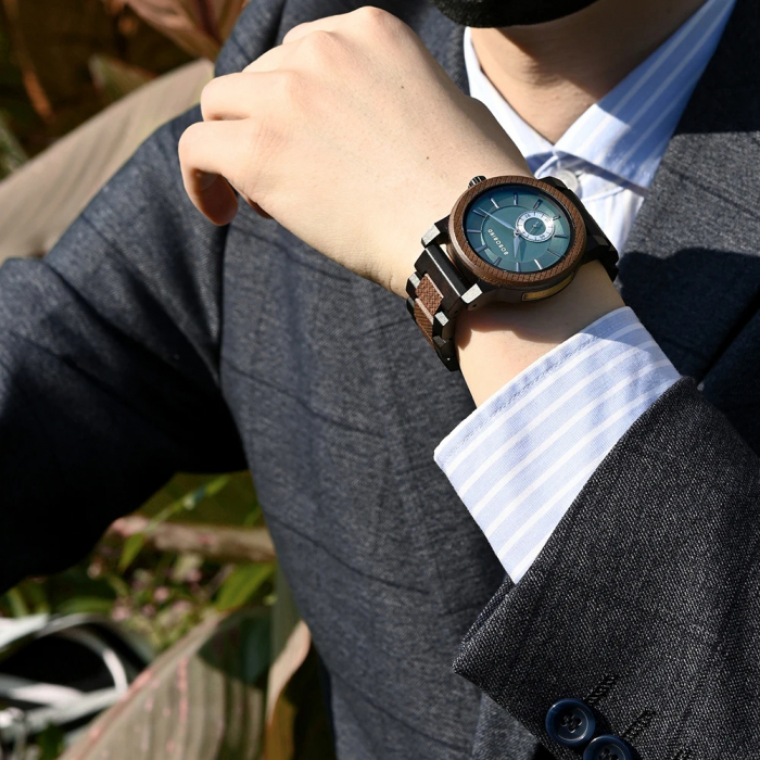 Ceas barbatesc de mana Bobo Bird Quartz Fashion Analog Lemn Business [3]
