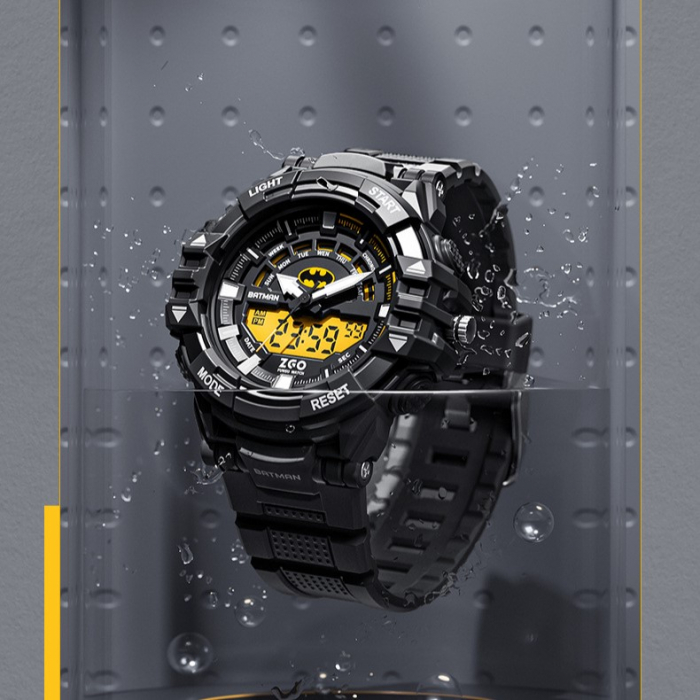 Ceas copii de mana Bartmen, Quartz, Japonez, Dual Time, Sport, Casual, Fashion, Negru [3]