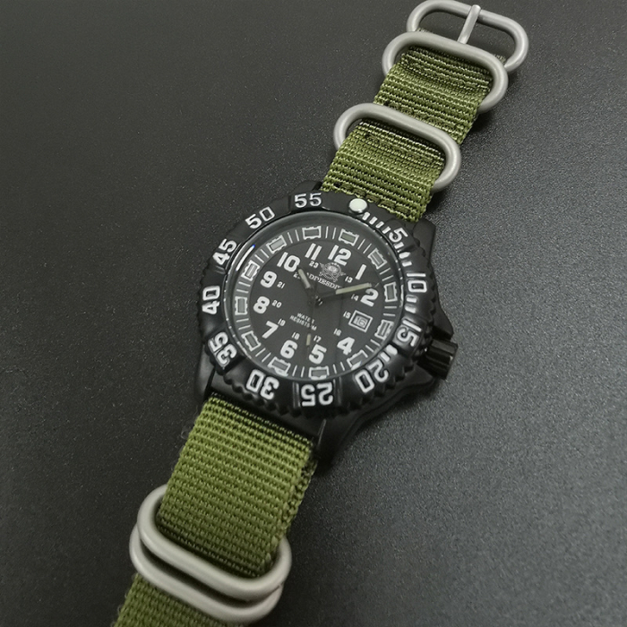 Ceas barbatesc de mana,  ADDIESDIVE, Stil Militar, Army, Casual, Quartz, Verde [3]
