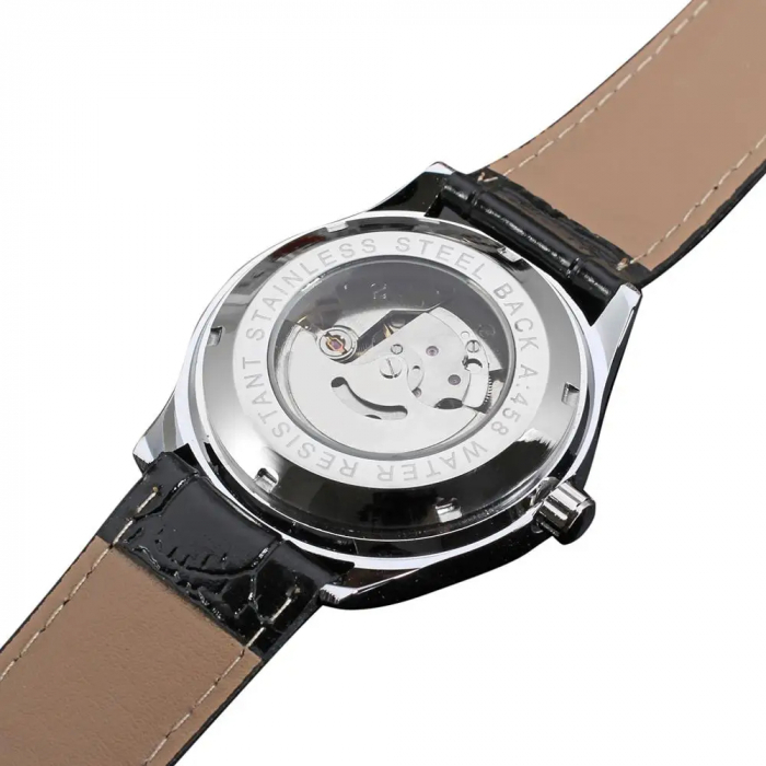Ceas barbatesc de mana T-winner Mecanic Automatic Calendar Minimalist Piele [7]