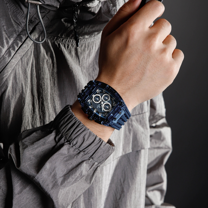 Ceas barbatesc de mana Naviforce Quartz Analog Stil Militar Army Casual Fashion Albastru [7]