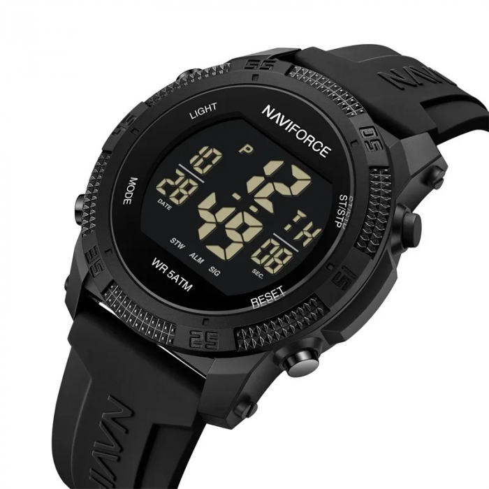 Ceas barbatesc de mana Naviforce Sport Casual Fashion Digital Negru [2]