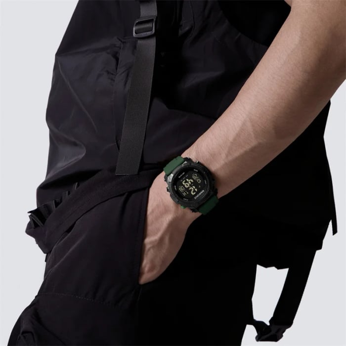Ceas barbatesc de mana Naviforce Sport Digital Fashion Stil Army Militar Casual Verde [4]
