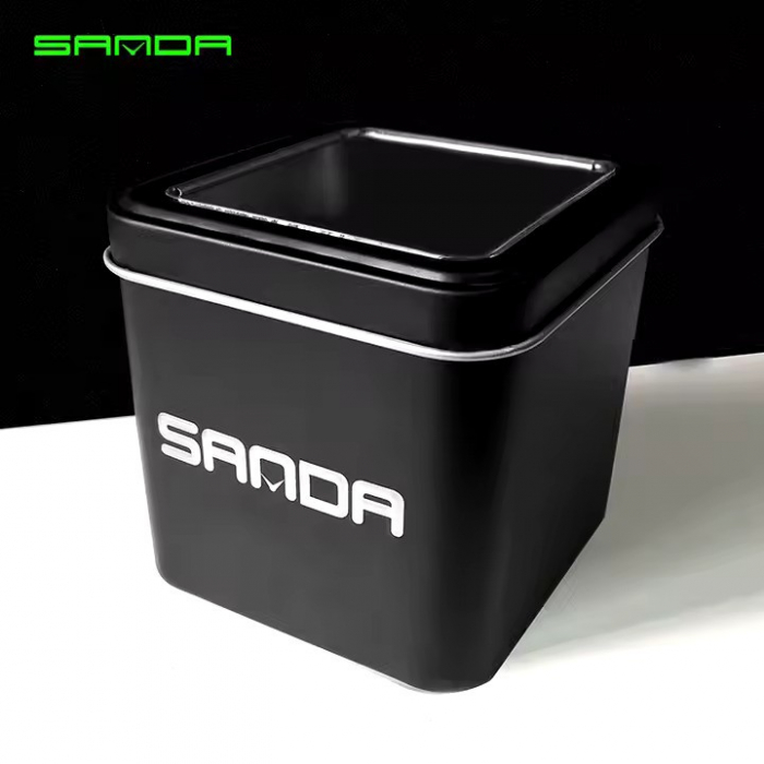 Ceas barbatesc de mana Sanda Stil Fashion Quartz Digital Alarma Crem [6]
