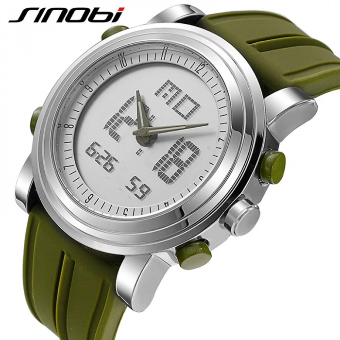 Ceas barbatesc de mana Sinobi Sport Casual Fashion Led Digital Electronic Quartz Multifunctional [2]