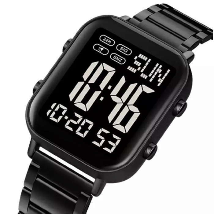 Ceas barbatesc de mana Skmei Casual Fashion Digital Quartz Negru [2]