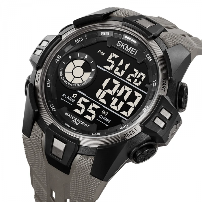 Ceas barbatesc de mana Skmei Lumina de fundal Cronograf Alarma 5 ATM Digital Casual Sport [3]