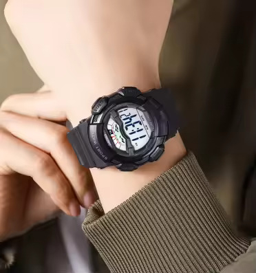 Ceas barbatesc de mana Skmei Cronograf Sport Casual Fashion Digital Alarma Cronometru Negru [5]
