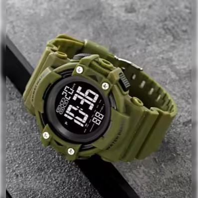 Ceas barbatesc de mana Skmei Sport Casual Fashion Digital Alarma Negru [2]