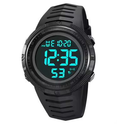 Ceas barbatesc de mana Skmei Fashion Sport Casual Digital Alarma Negru [3]