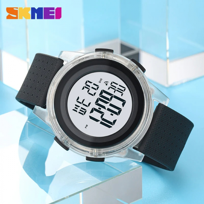 Ceas dama de mana Skmei Digital Sport Casual Fashion Alarma TPU Lumina de fundal [2]