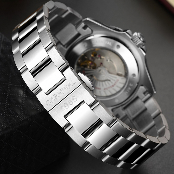 Ceas barbatesc Mecanic Automatic Carnival Casual Otel Inoxidabil [9]