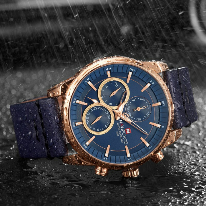 Ceas barbatesc Naviforce Afisare data Quartz Albastru [2]